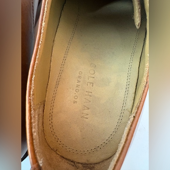 COLE HAAN Carmel Brown Leather Loafers - Picture 13 of 14